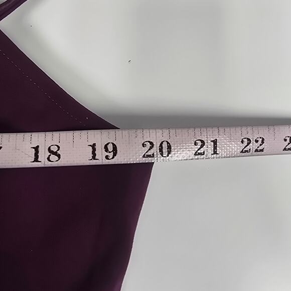 BLOOMCHIC 14-16 1X Plus Purple Pleated Detail Strap Wrap hem midi Dress NWT 0B7 - Picture 7 of 11